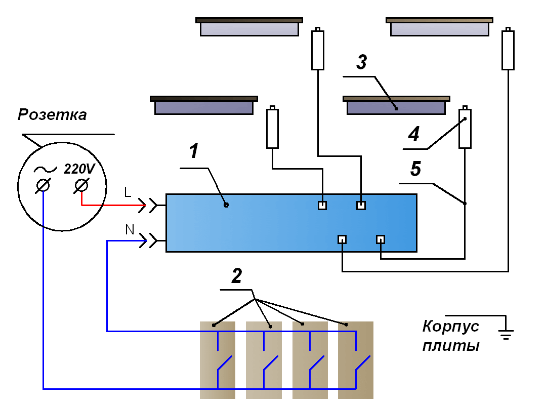 Схема электроподжига газовых плит • СЦ 